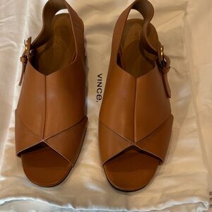 Vince Women's Brown Leather Sandals